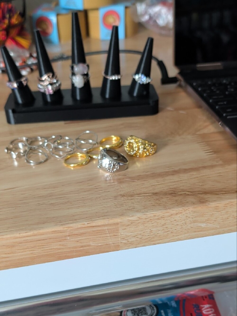 Reseller Ring Bundle 23ct Rings & Stand - Picture 2 of 12